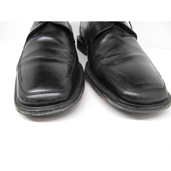 Mezlan Mens Black Apron Toe Derby Shoes Size US 10 Quality Made In Spain - Picture 2 of 16
